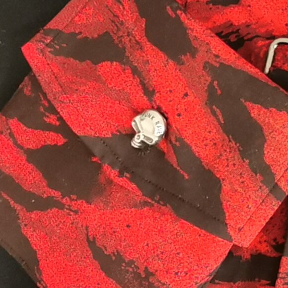 Dip-dye Pleated Skirt with Belt, Punk Rave, XS - Picture 3 of 3